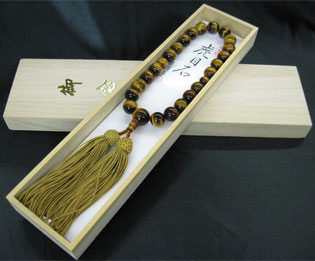 男性用数珠(京念珠)虎目石/共仕立の通販・販売